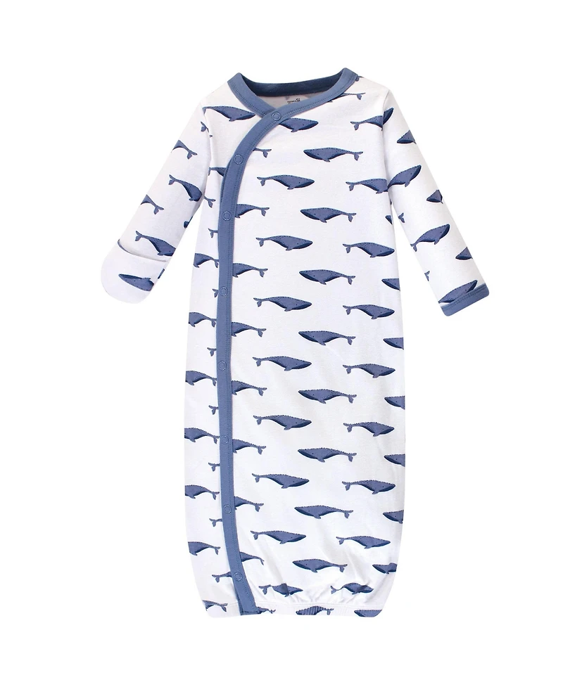 Touched by Nature Baby Boys Natural Soft Cotton Kimono Gowns