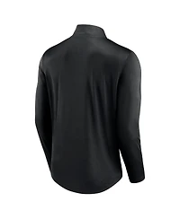 Fanatics Men's Black Wisconsin Badgers Tough Minded Quarter-Zip Top