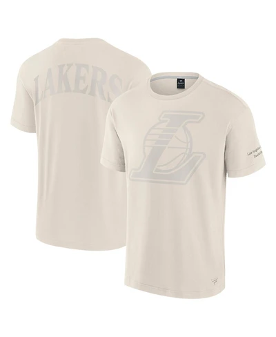 Fanatics Men's Cream Los Angeles Lakers Elements Iconic T-Shirt