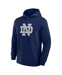 Fanatics Men's Navy Notre Dame Fighting Irish Blaze Tri-Blend Pullover Hoodie