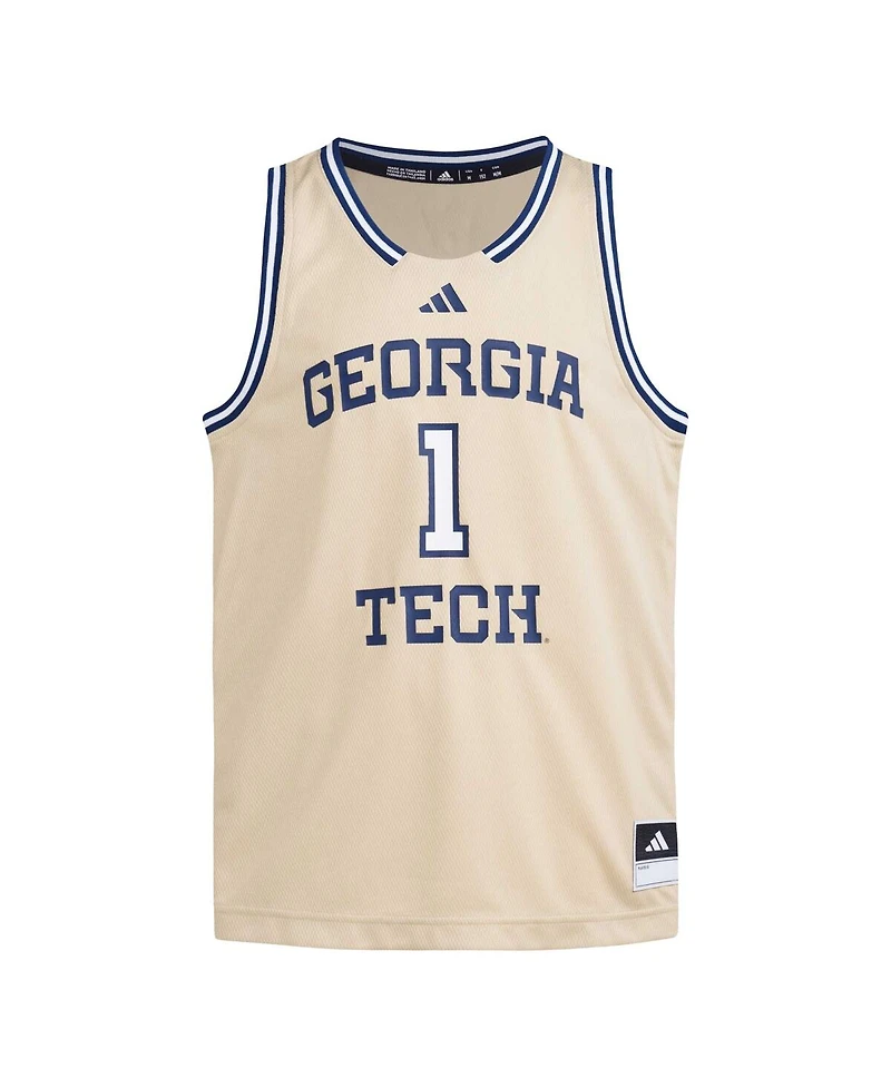 Adidas Big Boys and Girls 1 Gold Georgia Tech Yellow Jackets Swingman Jersey