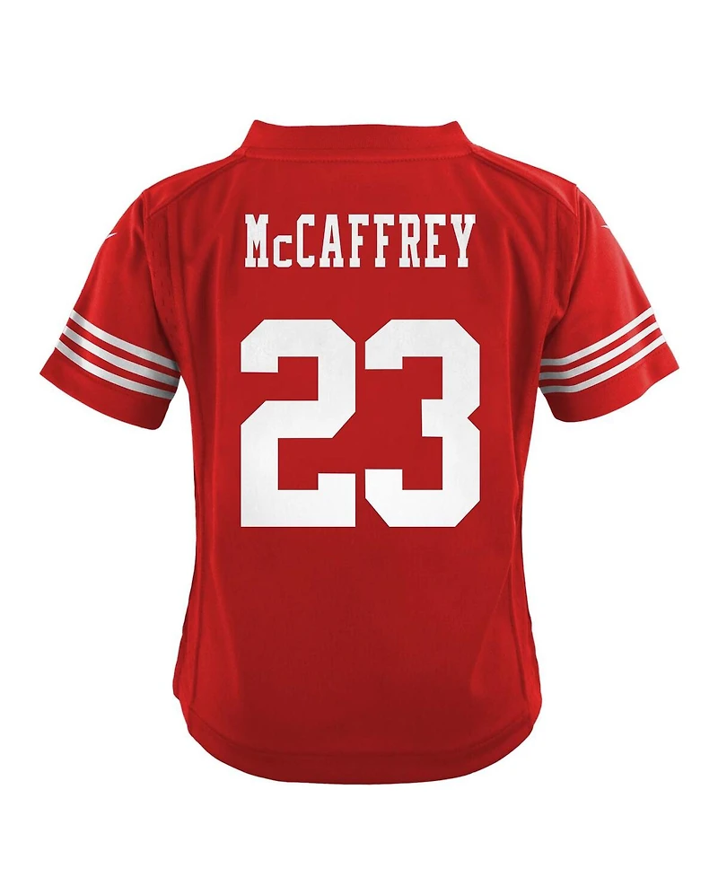 Nike Baby Boys and Girls Christian McCaffrey Scarlet San Francisco 49ers Team Player Game Jersey