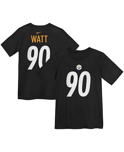 Nike Preschool T.j. Watt Black Pittsburgh Steelers Player Name Number T-Shirt