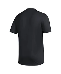 Adidas Men's Black Kansas Jayhawks Primary Locker Logo Pre-Game Aeroready T-Shirt