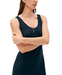 Tommy Hilfiger Linear Logo Bar Necklace, 26" + 2" extender
