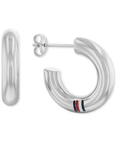 Tommy Hilfiger Circle Small Hoop Earrings, 0.86"