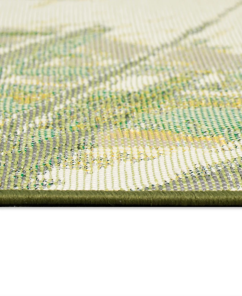 Liora Manne' Esencia Palm Fan 1'11"x4'11" Runner Area Rug