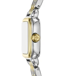 Kate Spade New York Women's Gracie Square Three-Hand Two-Tone Stainless Steel Watch, 25mm