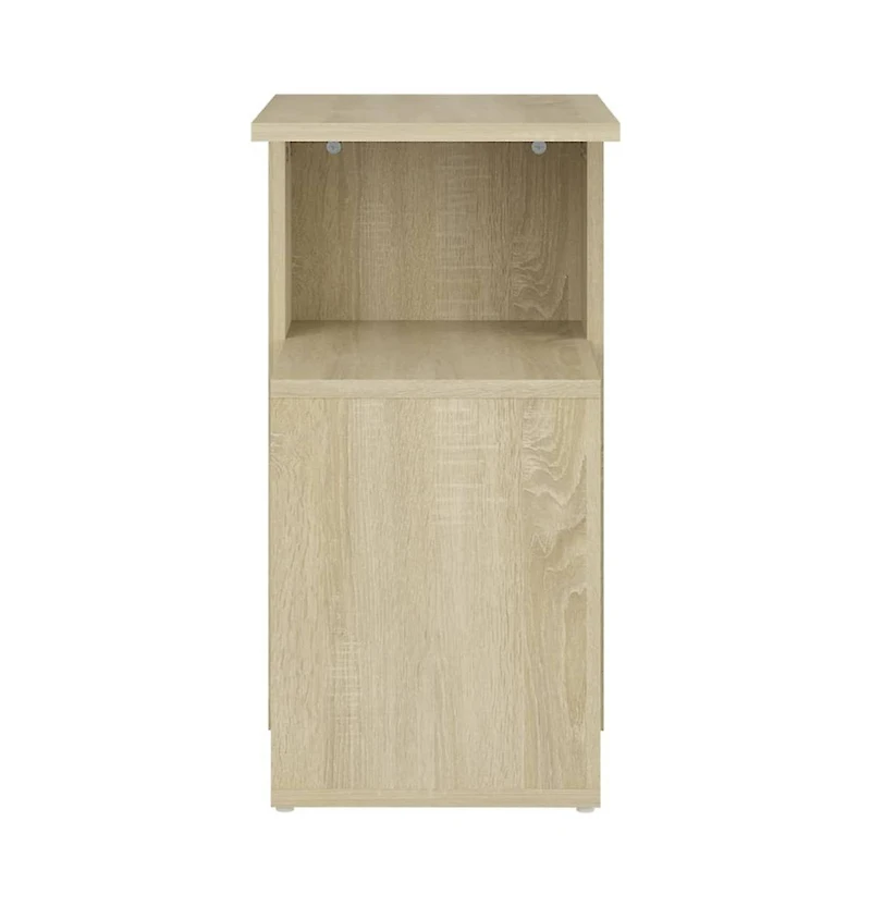 vidaXL Side Table Sonoma Oak 14.2"x11.8"x22" Engineered Wood