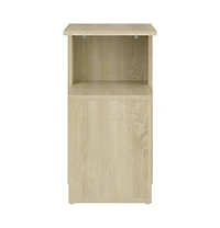 vidaXL Side Table Sonoma Oak 14.2"x11.8"x22" Engineered Wood