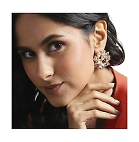 Crystal Spiral Stud Earrings