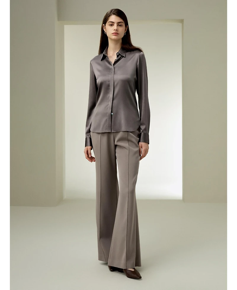 Lilysilk Women's Elegant Silhouette Silk Shirt