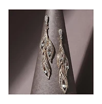 Rhinestone Eyes Drop Earrings