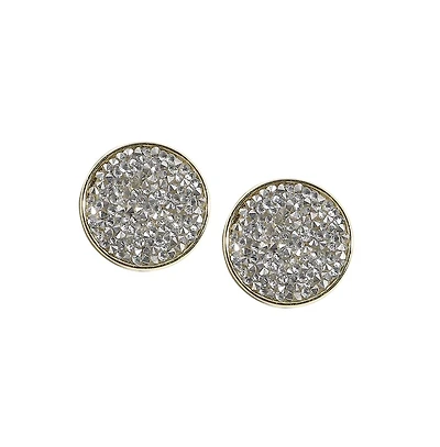Embellished Cluster Circular Stud Earrings