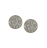 Embellished Cluster Circular Stud Earrings