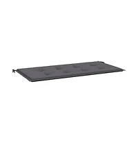 Garden Bench Cushion Anthracite 47.2"x19.7"x1.6" Oxford Fabric
