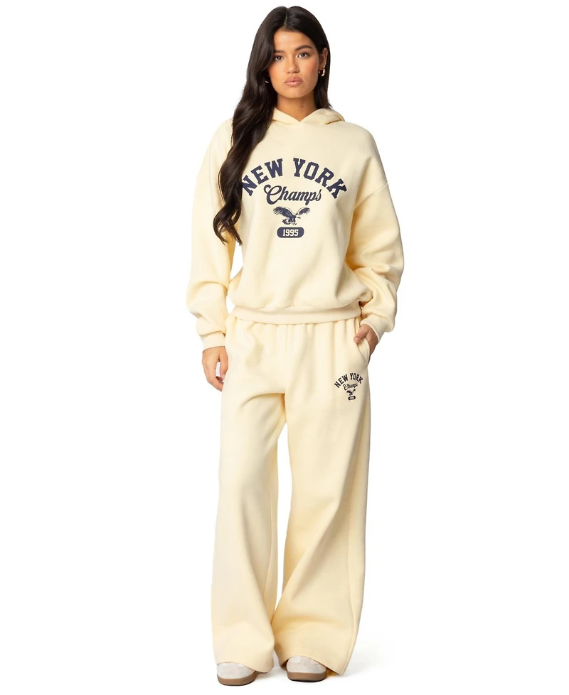 Edikted Womens New York Champs Hoodie