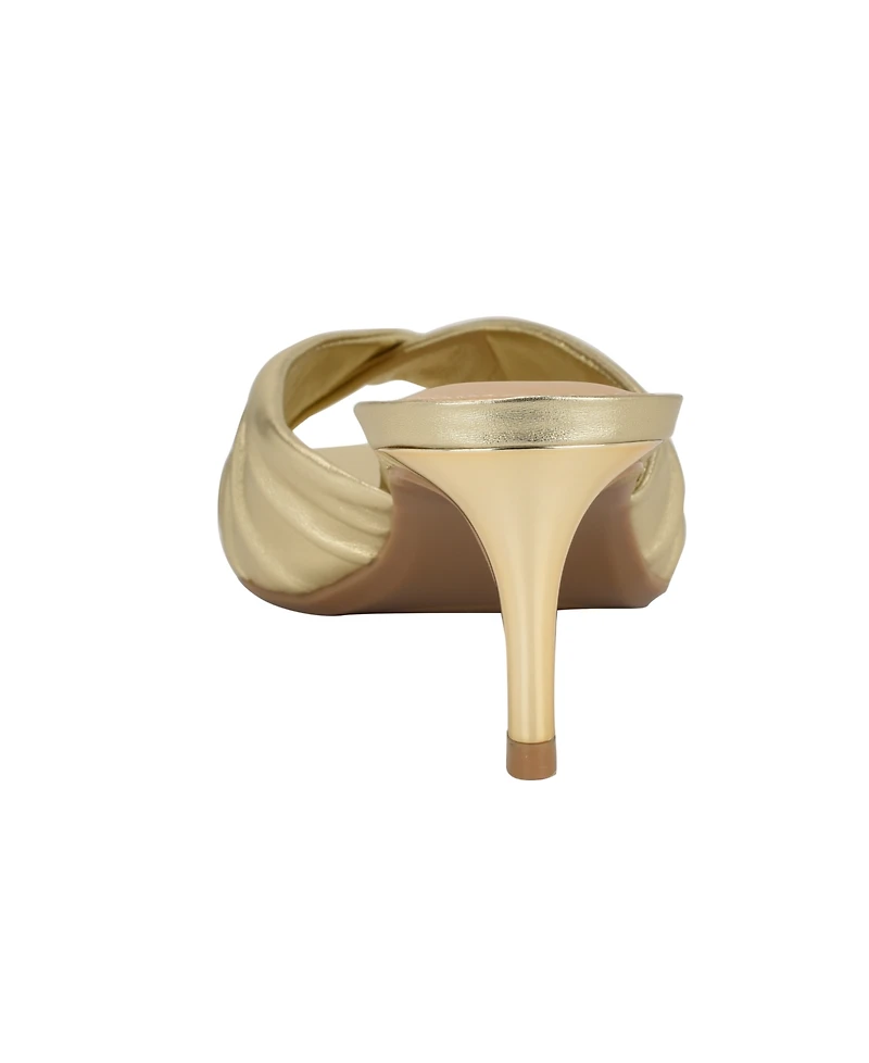 Calvin Klein Women's Imeena Slip-On Kitten Heel Sandals