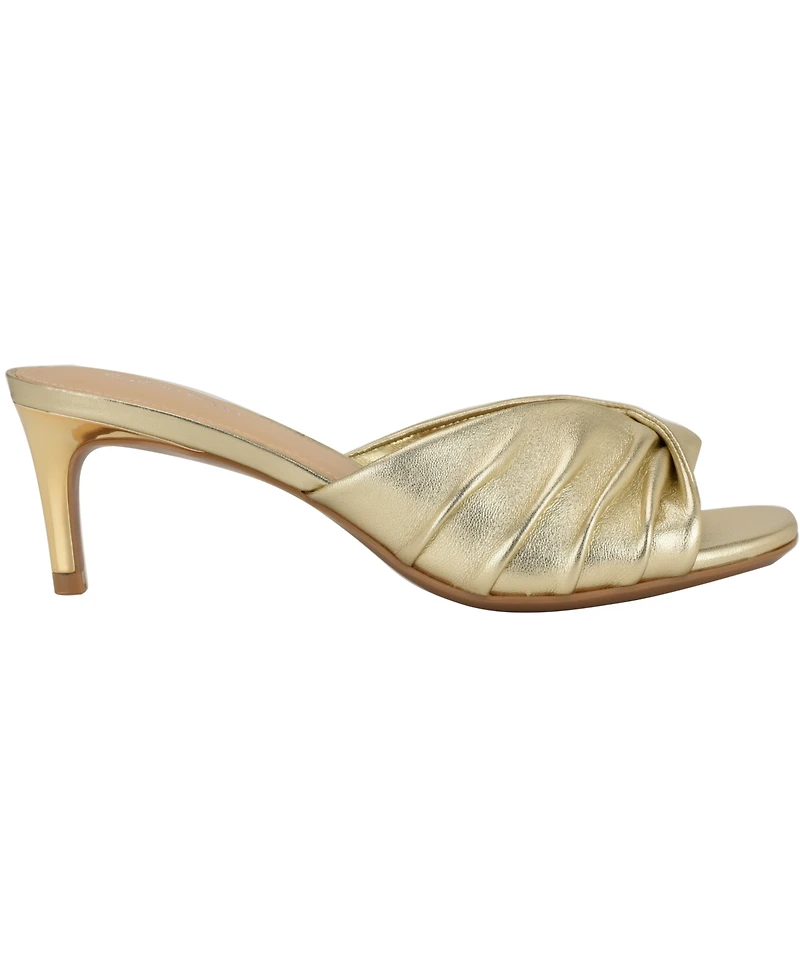 Calvin Klein Women's Imeena Slip-On Kitten Heel Sandals