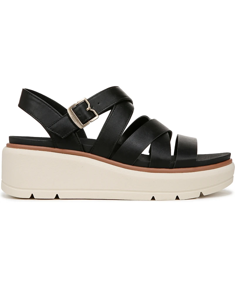Dr. Scholl's Women's Nice Day Max Sun Strappy Platform Sandals