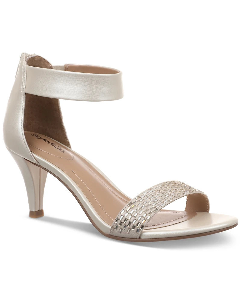 Style & Co Women's Phillys Two-Piece Evening Sandals