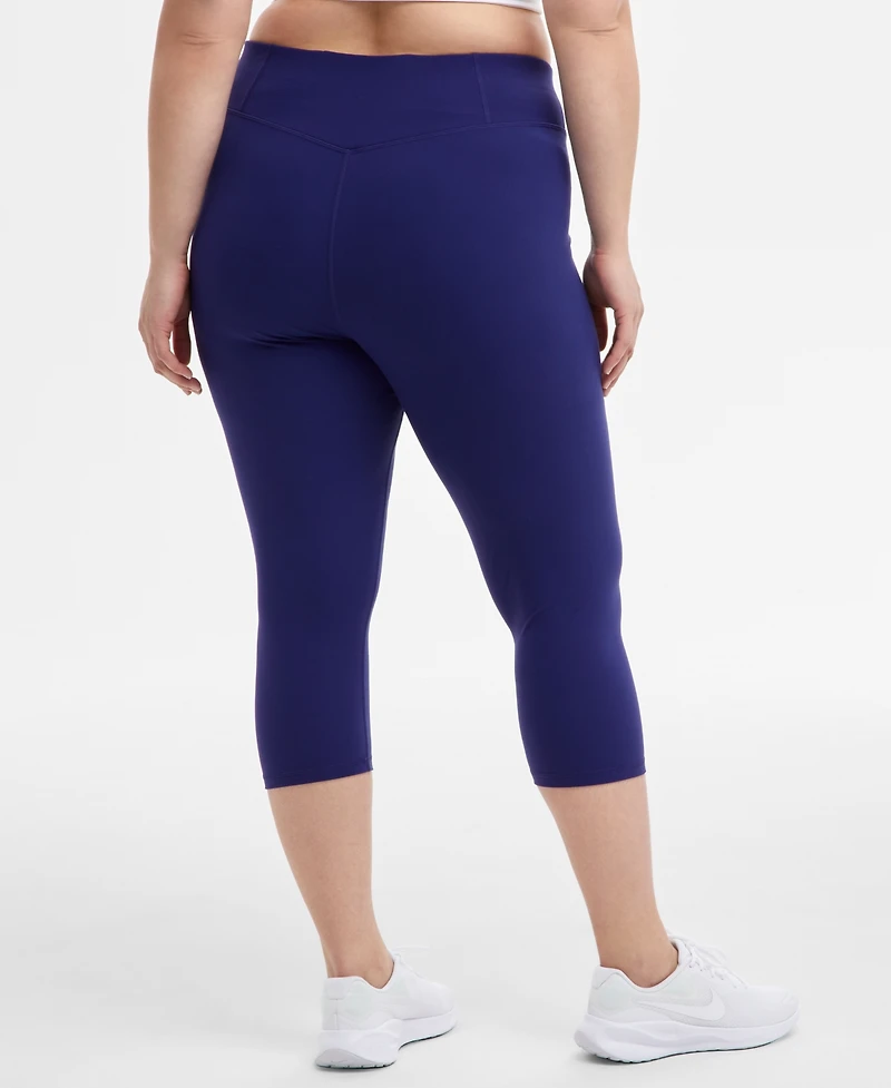 Id Ideology Plus Size Soft Cropped Leggings, Exclusively at Macy's