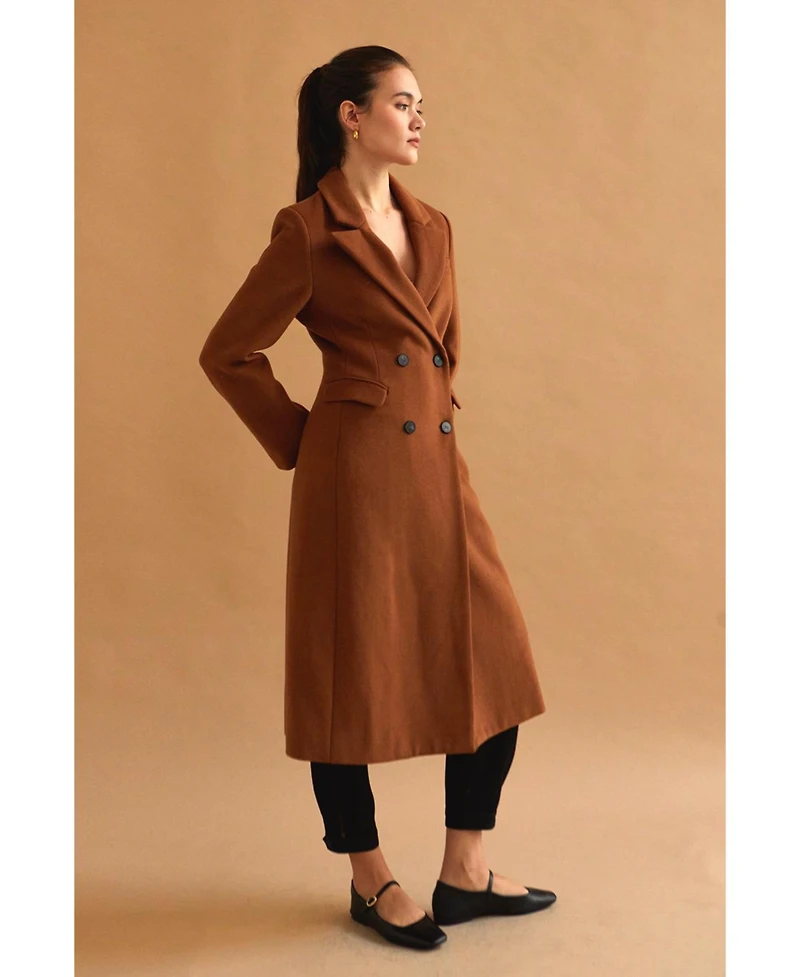 Crescent Women's Frances Wool Blend Blazer Coat