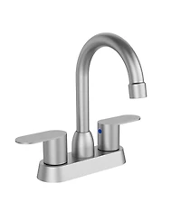 Slickblue Brushed Nickel Bathroom Sink Faucet for Modern Vanity and Durable Performance