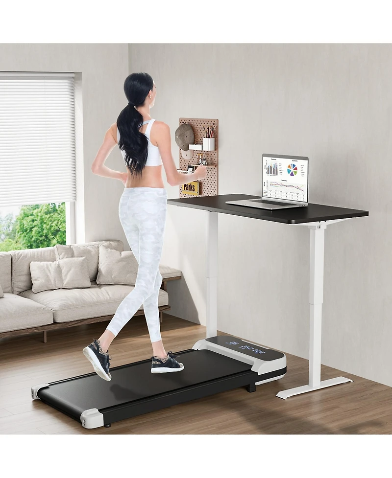2.5HP Under Desk Treadmill for Home and Office Remote Control Led Display