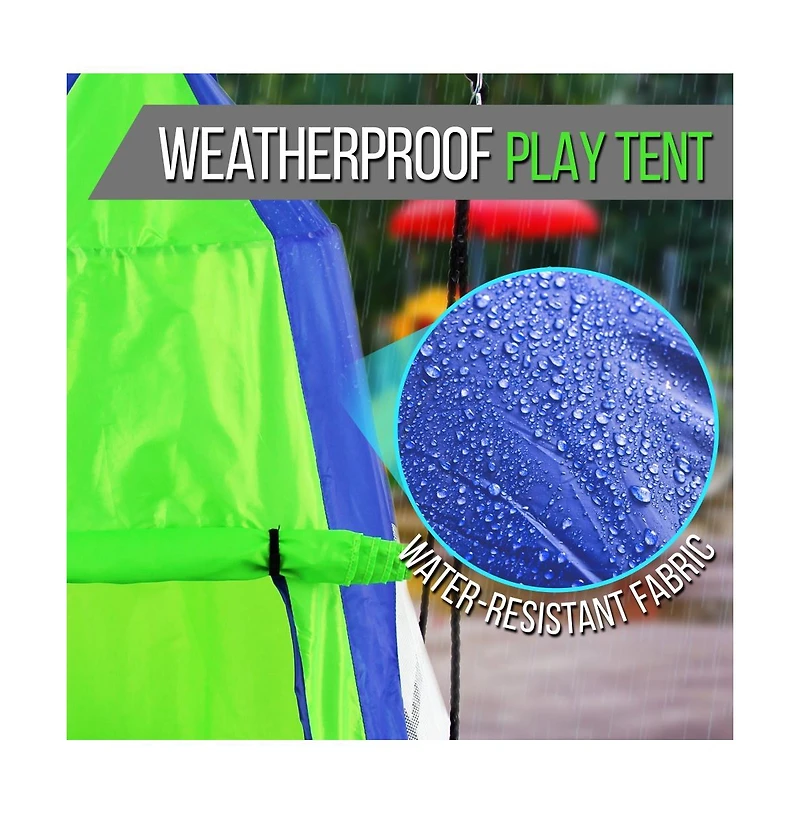 SereneLife Kids Tree Swing Tent with Detachable Play Tent & Rope Kit