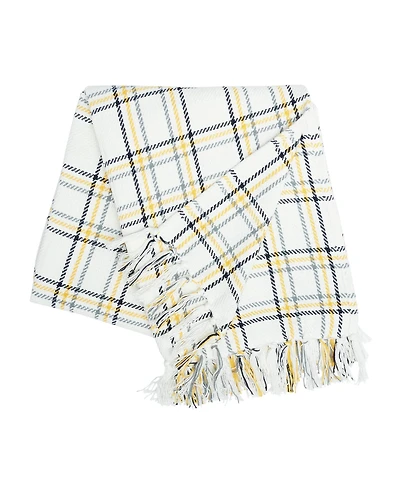 Honey Bee Plaid Throw