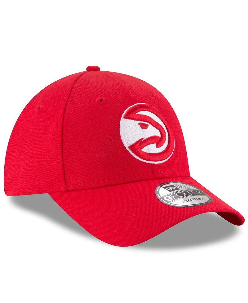 New Era Men's Red Atlanta Hawks Team Color 9FORTY Adjustable Hat