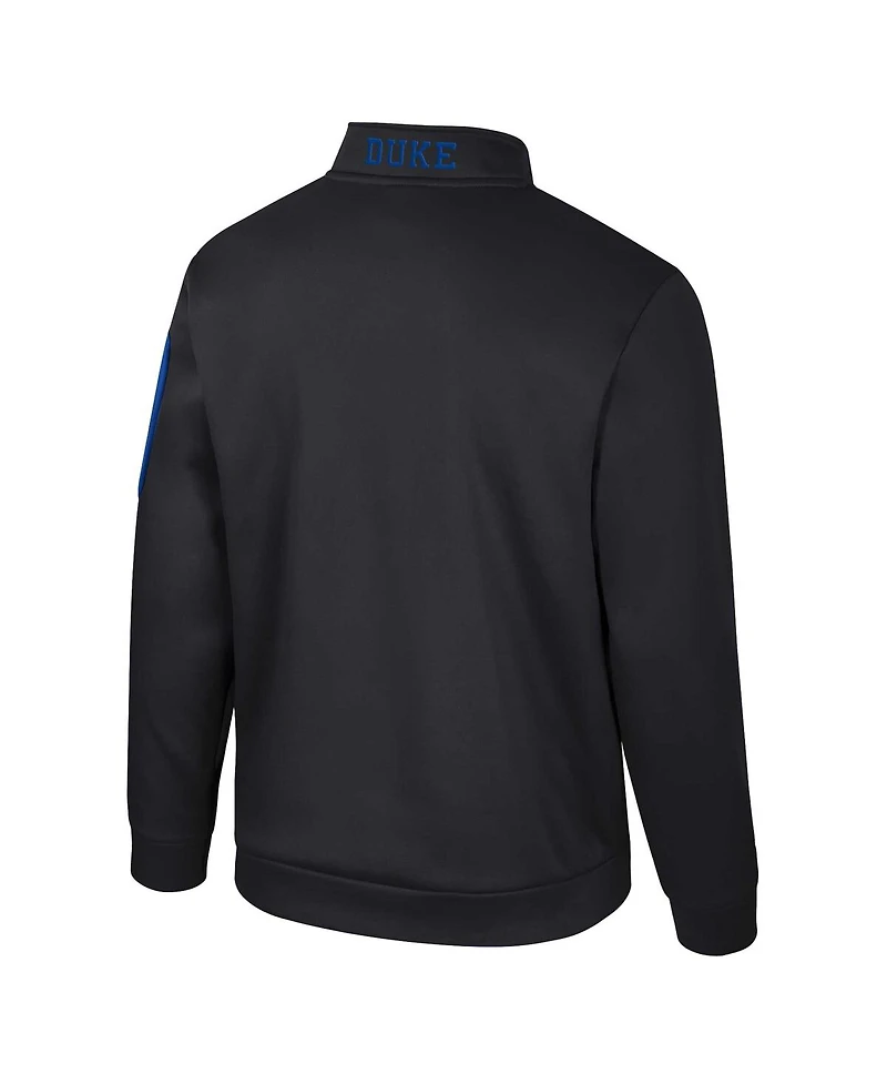 Colosseum Men's Black West Virginia Mountaineers Mainframe Quarter-Zip Fleece Jacket