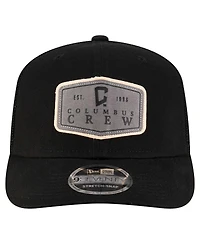 New Era Men's Black Columbus Crew Labeled 9SEVENTY Trucker Stretch-Snap Adjustable Hat