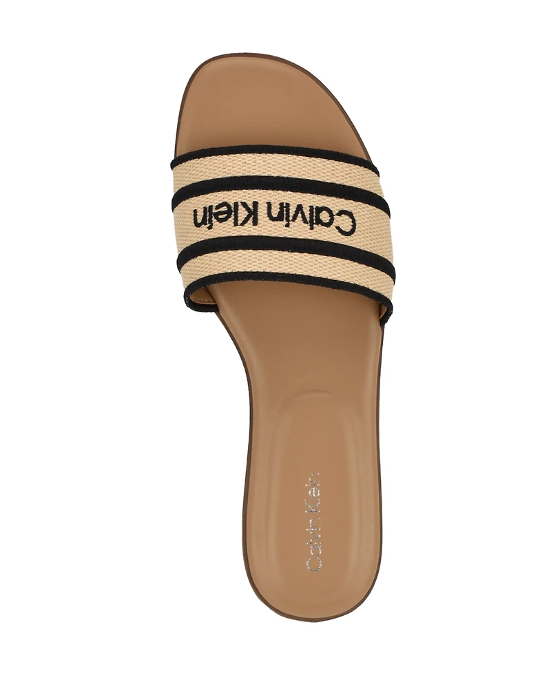 Calvin Klein Women's Kendell Flat Slip-On Sandals