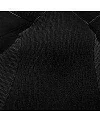 Cupshe Women's Elegant Black Ribbed Texture One-Piece Swimsuit with Plunging Neckline