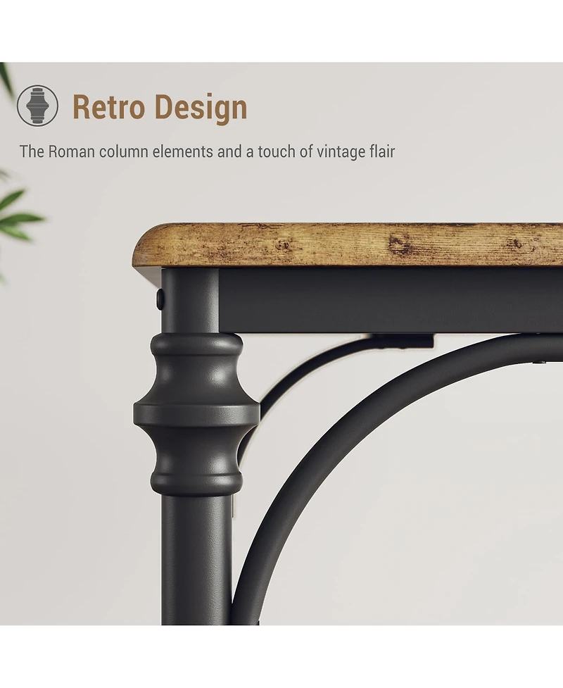 gaomon Dining Table Set for 4, Modern Kitchen Table and Chairs Set of 4,Designed to Comfortably Accommodate 4 to 6 People, Perfect for Small Spaces Li