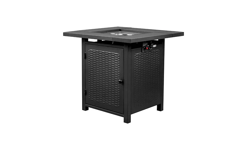 Slickblue Fire Table,50000 Btu Gas Firepit with Volcanic Stone