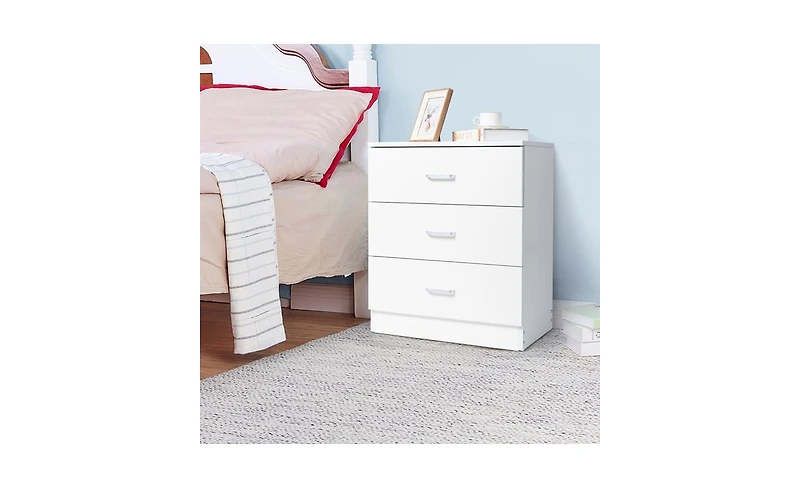 Slickblue Modern Simple 3-Drawer Dresser for Sleek and Functional Bedroom Storage