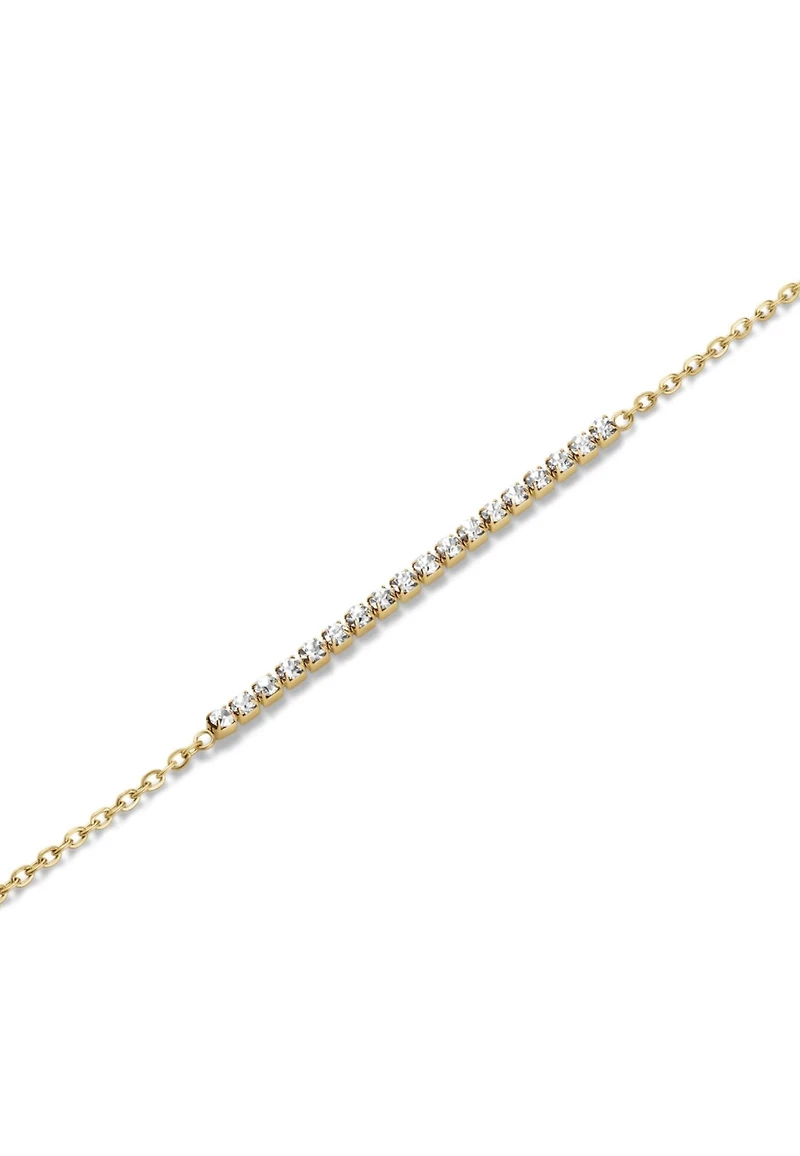 Rosefield Tennis Bracelet 14K Yellow Gold Plated Stainless Steel