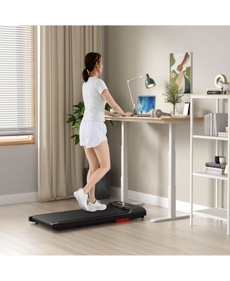 Walking Pad 2.5HP Under Desk Treadmill with Remote Control App-Enabled for Home