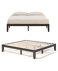 Gouun 14 Inch King Size Wood Platform Bed Frame