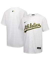 Nike Big Boys and Girls White Athletics Home Game Jersey