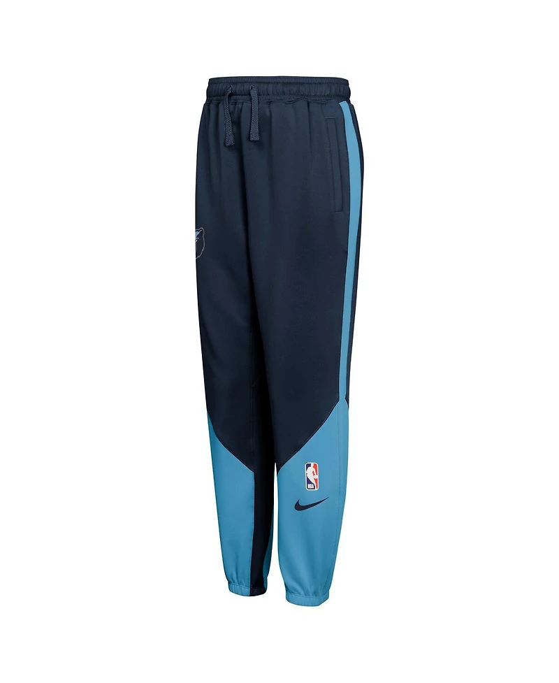 Nike Big Boys and Girls Navy Memphis Grizzlies 2024/25 Authentic Showtime Pants