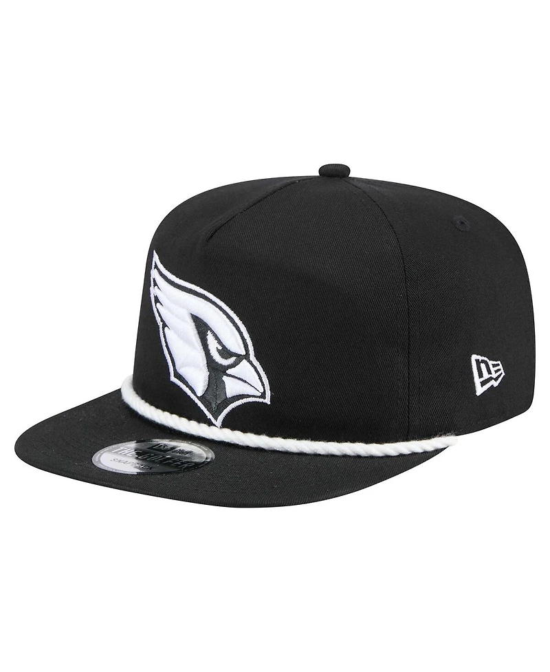 New Era Men's Black Arizona Cardinals B-Dub Golfer Snapback Hat