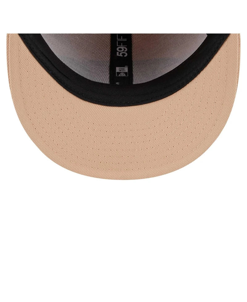 New Era Men's Tan Baltimore Ravens Candied Pecan 59FIFTY Fitted Hat