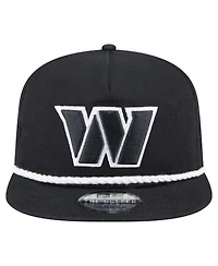 New Era Men's Black Washington Commanders B-Dub Golfer Snapback Hat