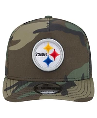 New Era Men's Camo Pittsburgh Steelers Woodsy 9FIFTY Snapback Hat