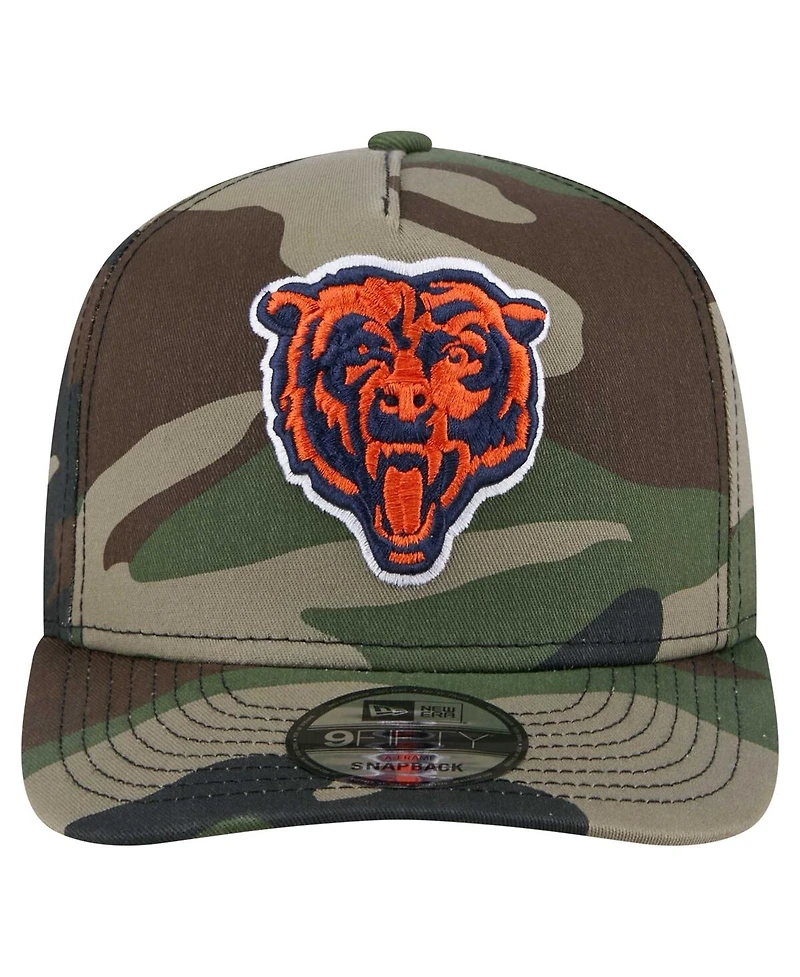 New Era Men's Camo Chicago Bears Woodsy 9FIFTY Snapback Hat