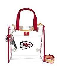 Loungefly Kansas City Chiefs Clear Convertible Backpack Tote Bag